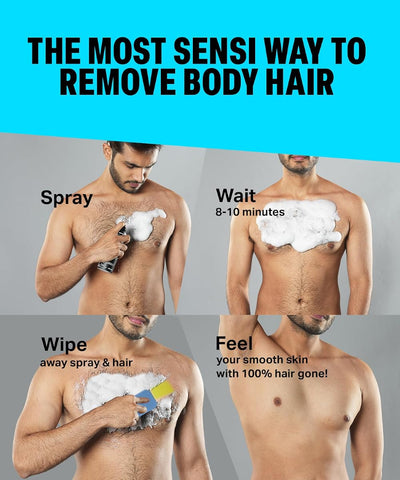 Bombay Shaving Company Sensi Hair Removal Spray - Aloe Vera & Vitamin E, 200g - Image 4