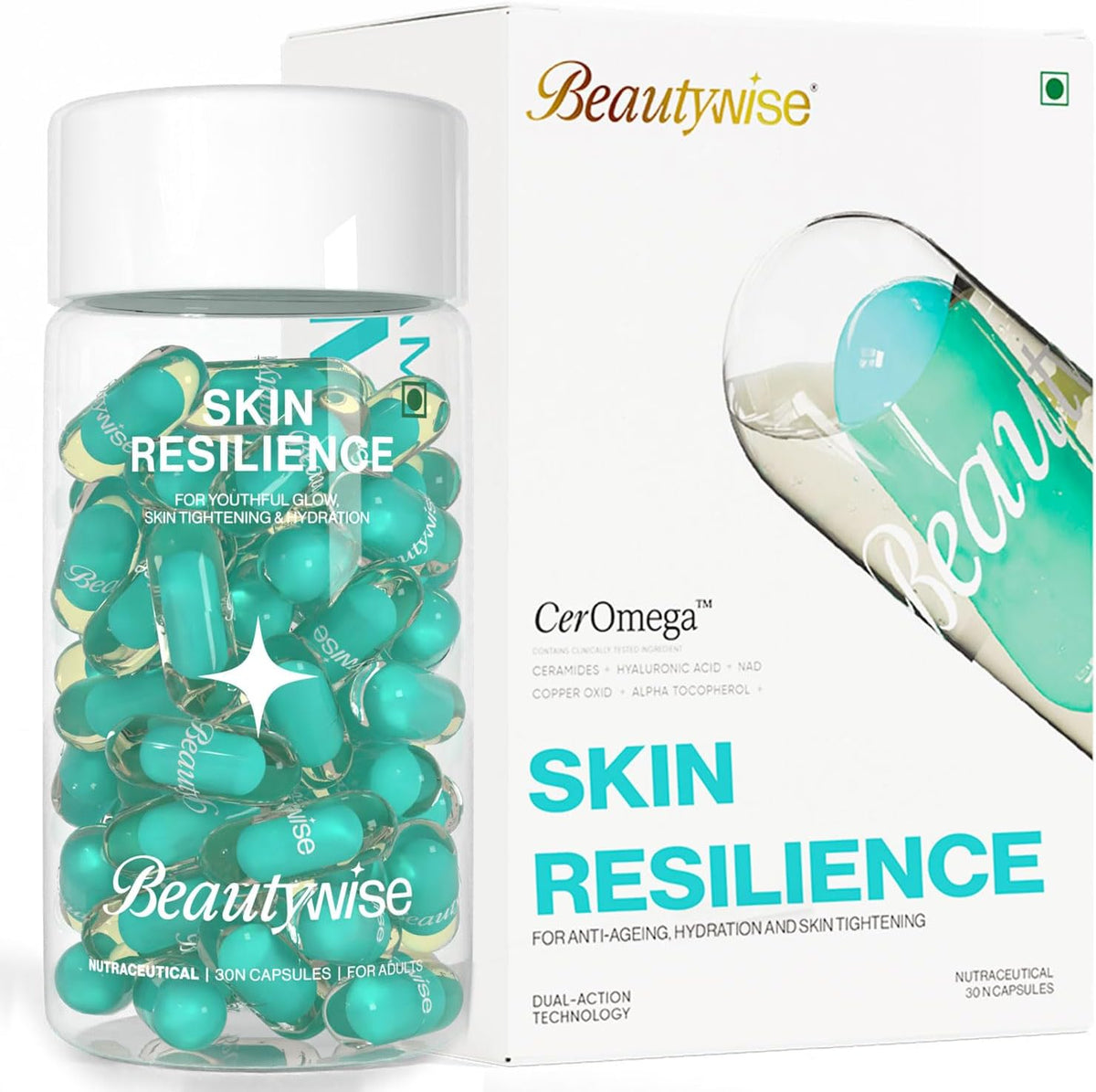 beautywise Dual Action Skin Resilience Capsules - 30 Capsules
