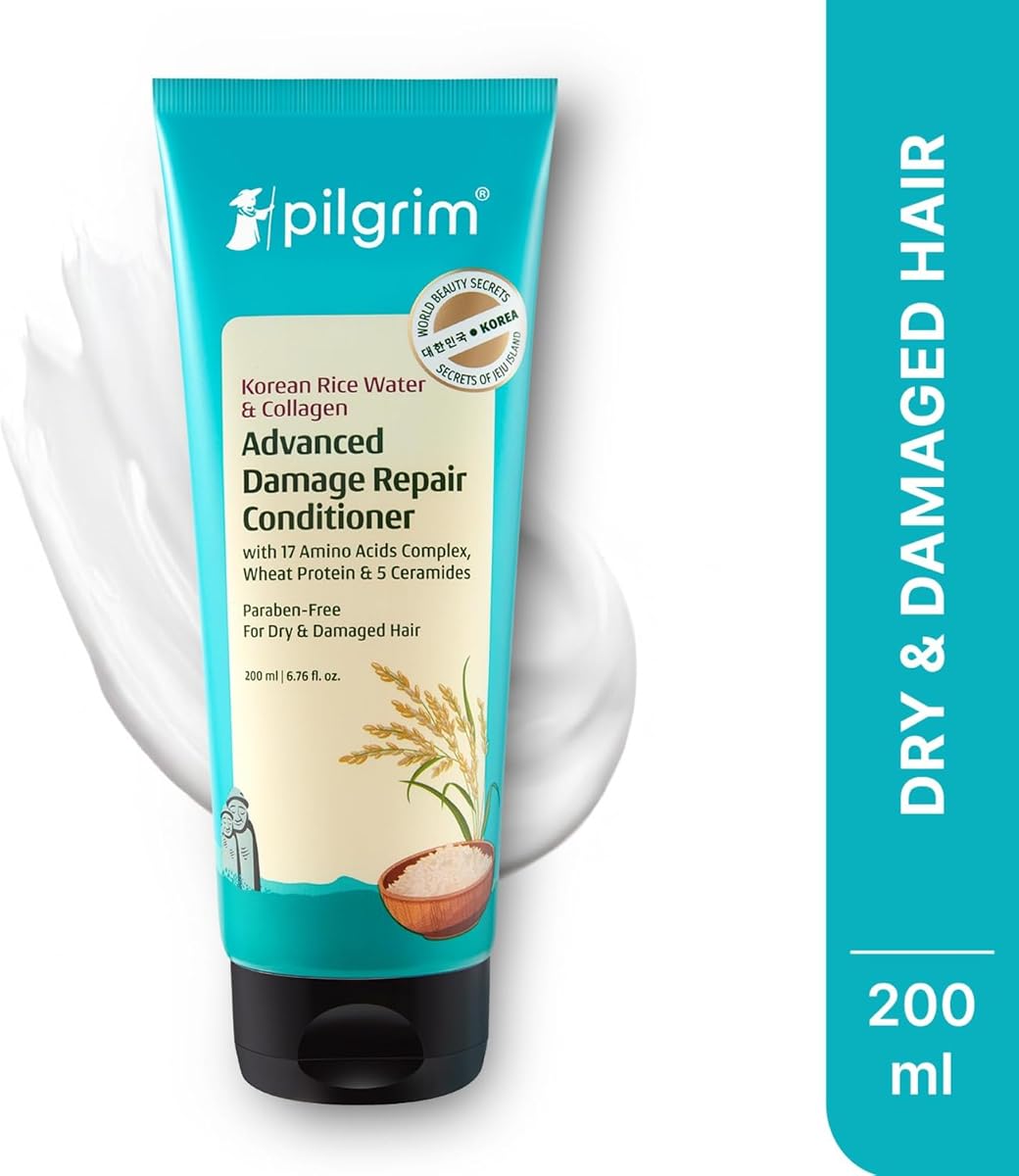Pilgrim Korean Rice Water & Collagen Advanced Damage Repair Conditioner - 200ml - Image 2
