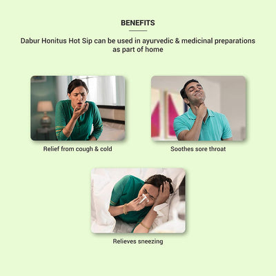 Dabur Honitus Hot Sip Cough and Cold Remedy - 10 Sachets - Image 3