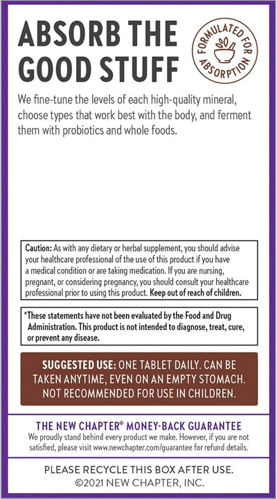 New Chapter Fermented Zinc Complex Capsules - Immune & Skin Support - 60 Count - Image 7
