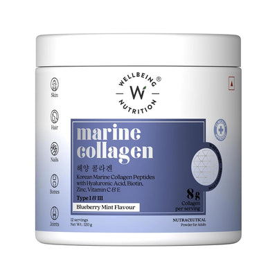 Wellbeing Nutrition Marine Collagen - Mixed Berry 120gms (12 servings)