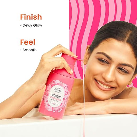 Foxtale Brightening Body Wash With Glycolic Acid & Niacinamide For Glowing Skin