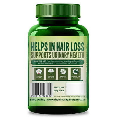 Himalayan Organics Saw Palmetto Tablets - Herbal & Ayurvedic, 800mg, 60 Tablets - Image 2