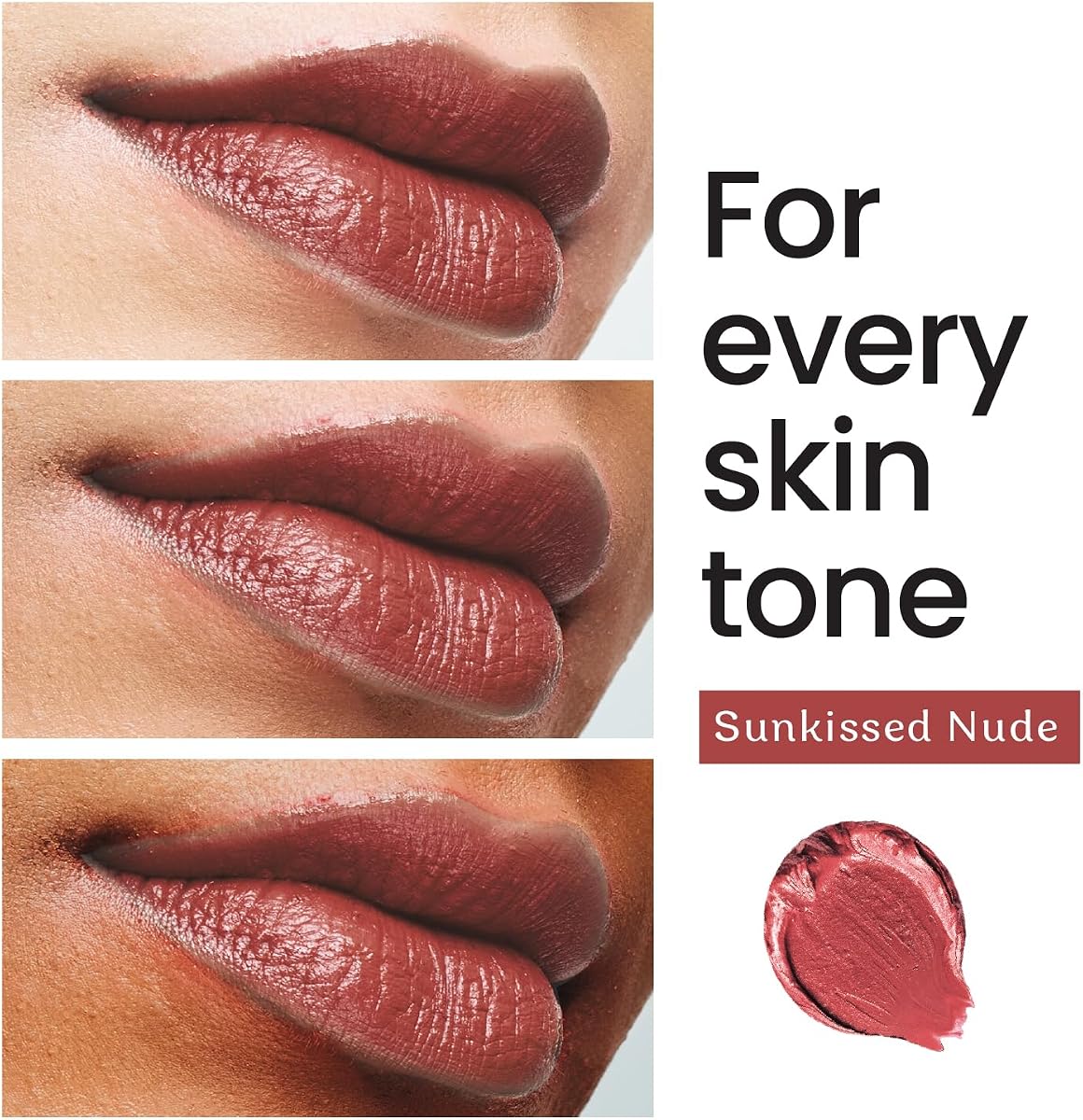 Color Cupid Lipstick - Matte Sunkissed Nude BL06 with Hyaluronic Acid and Jojoba Oil - Image 3