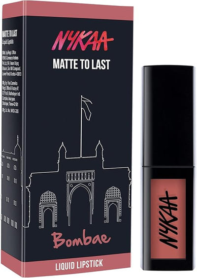 Nykaa Matte To Last Liquid Lipstick Bombae 01 - Long-Lasting Matte Finish - Image 4