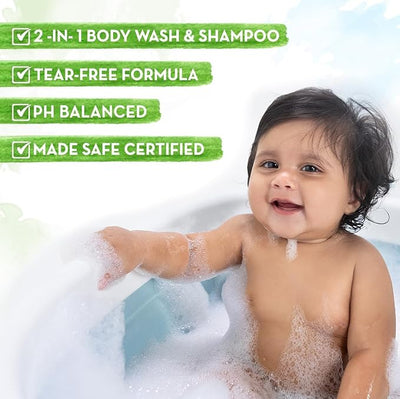 Mamaearth Baby Milky Soft 2-in-1 Body Wash & Shampoo - 400ml - Image 4