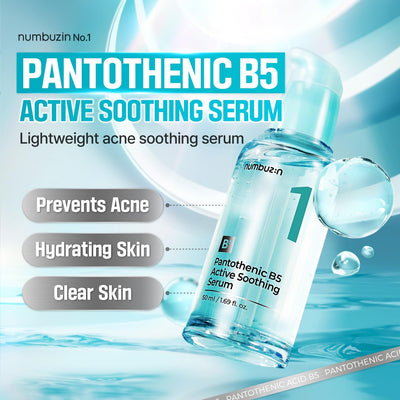 Numbuzin Pantothenic B5 Active Soothing Serum - Face Serum & Treatment, 50ml - Image 3
