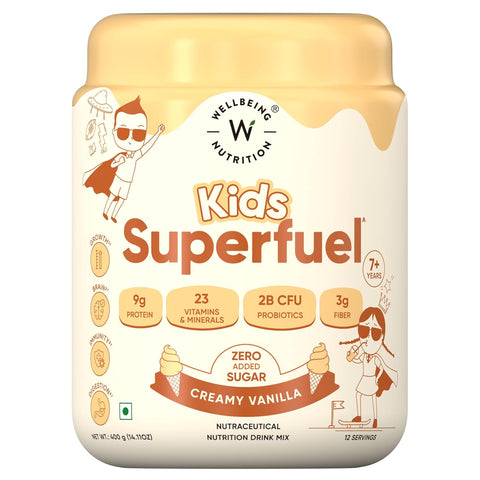 Wellbeing Nutrition Kids Superfuel - Creamy Vanilla 400gms (12 servings)