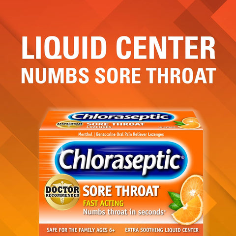Chloraseptic Sore throat Citrus 18 Lozengers