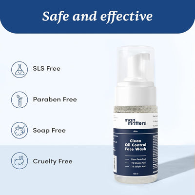 Man Matters Face Serum with 1% Salicylic & Glycolic Acid - 120ml - Image 7
