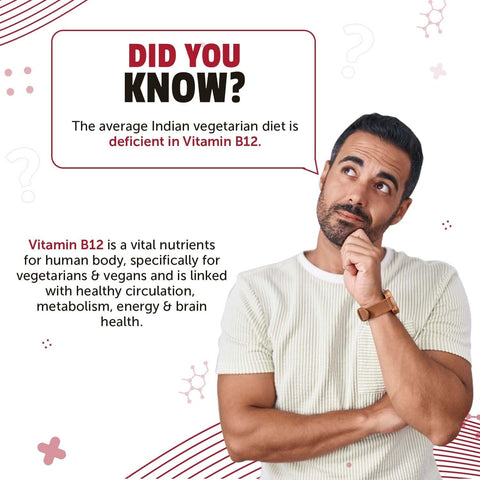 Neuherbs Plant-Based True B12 Supplements For Men & Women 60 capsules