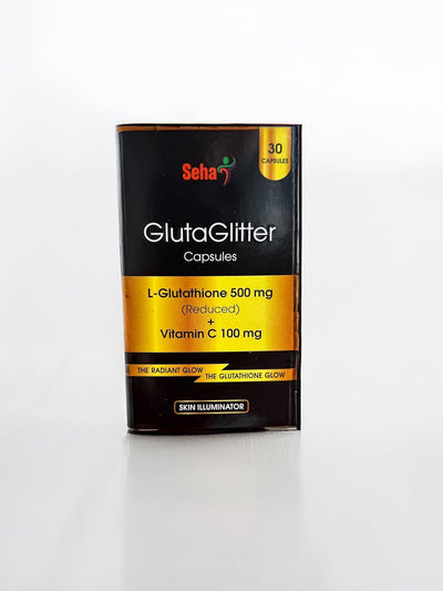 GlutaGlitter L-Glutathione 500mg + Vitamin C 100 mg Capsules 30