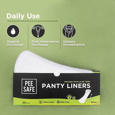 Pee Safe Aloe Vera Panty Liners XL - 50 Pack - Image 8