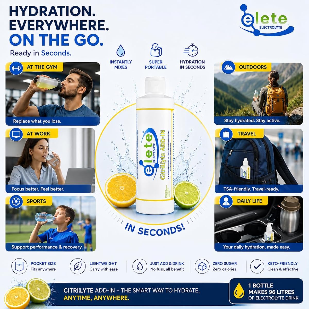 Elete Electrolyte Hydration Drops with CitriLyte - 240ml - Image 4