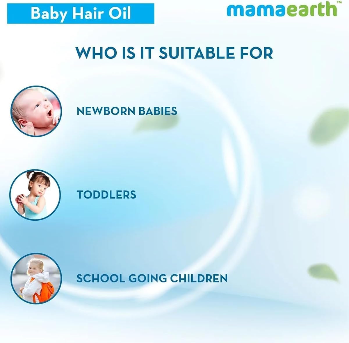 Mamaearth Nourishing Hair Oil for Babies - Almond, Coconut, Jojoba - 100ml - Image 5