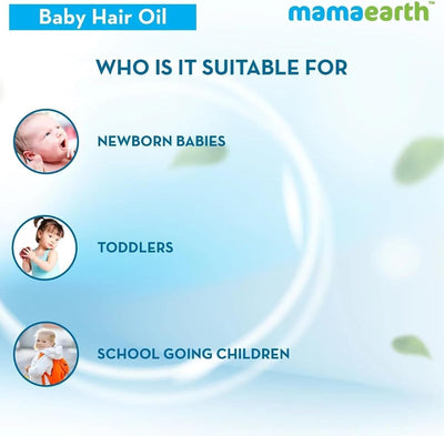 Mamaearth Nourishing Hair Oil for Babies - Almond, Coconut, Jojoba - 100ml - Image 5