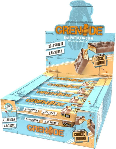 Grenade Protein Bar - Cookie Dough Flavour, 12x60g Pack