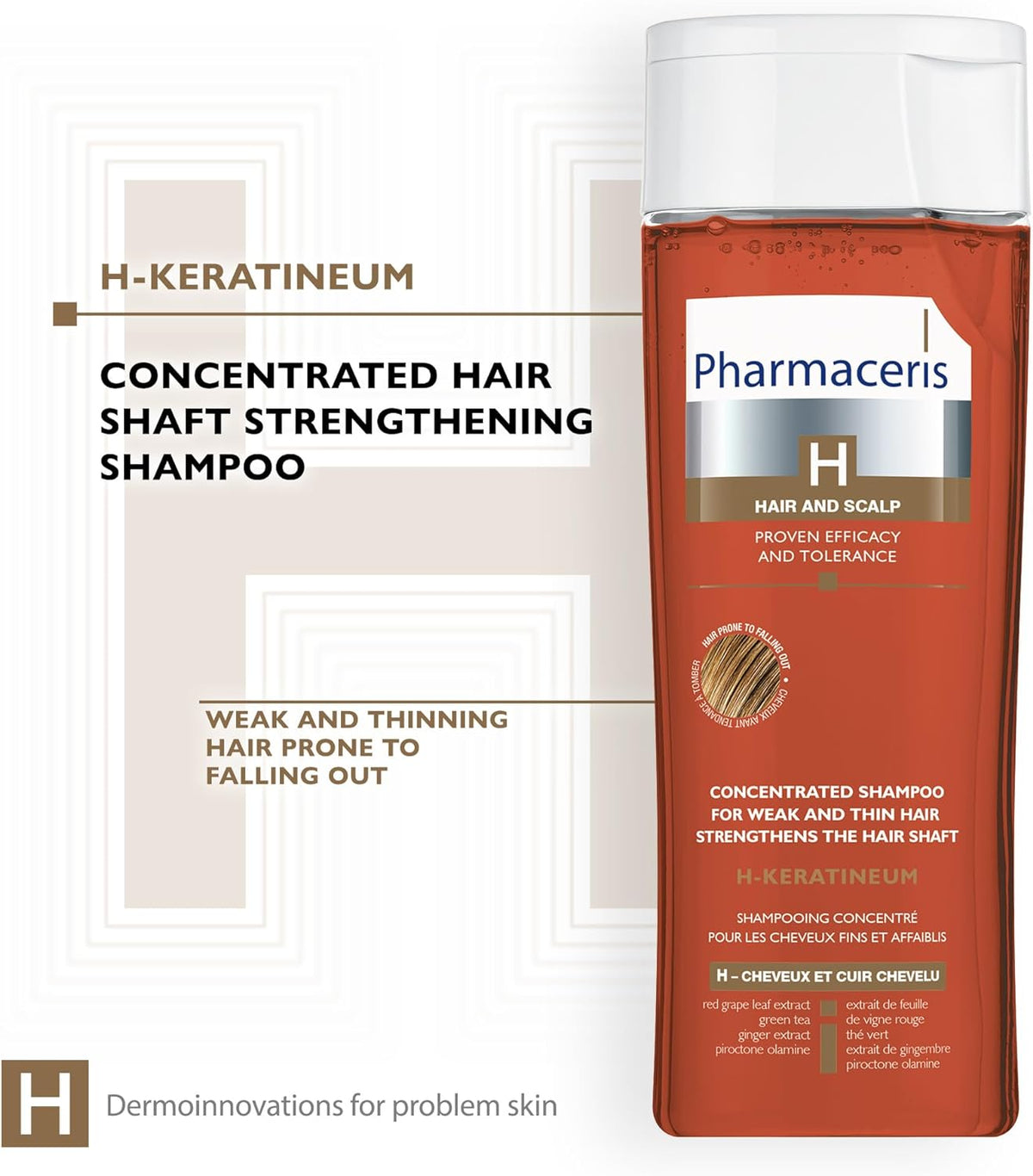 Pharmaceris Ph Keratineum Shampoo for Weak Hair - 250ml - Image 2