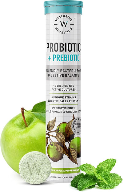 Wellbeing Nutrition Probiotic & Prebiotic + Skin Fuel - 36 Effervescent Tablets - Image 2