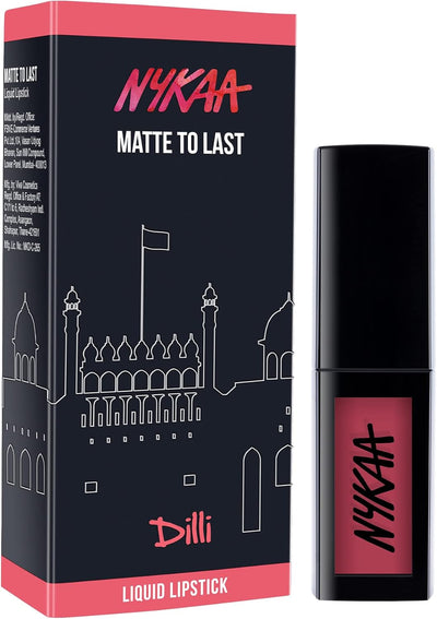 Nykaa Matte To Last Liquid Lipstick Dilli 07 - 5 ml - Image 5