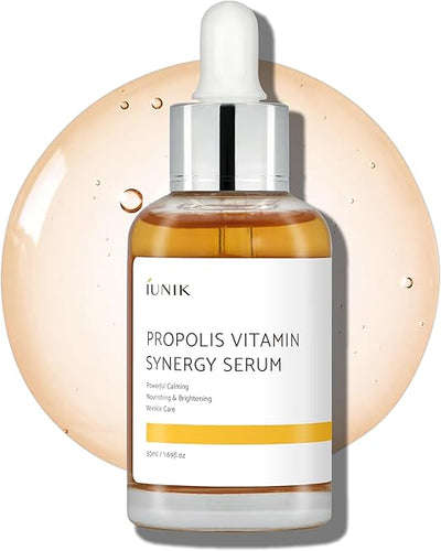 IUNIK Propolis Vitamin Synergy Serum with natural ingredients Skin soothing + Nutrition + Vitality at once