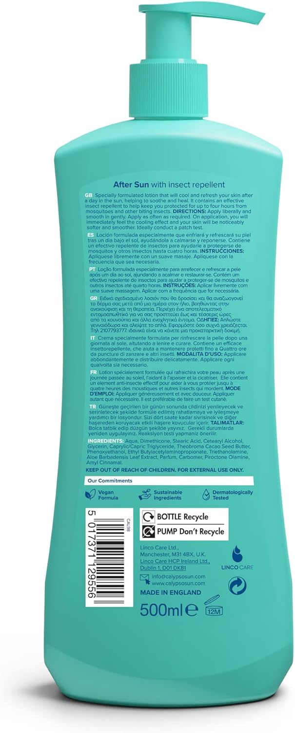Calypso After Sun+ Insect Repel Lotion - Soothing Formula, 500ml - Image 4