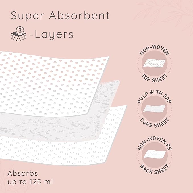 Pee Safe Disposable 24 Breast Pads - Pack of 2 - Image 6