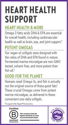 New Chapter VEGAN OMEGA 3 COMPLEX 30 SG