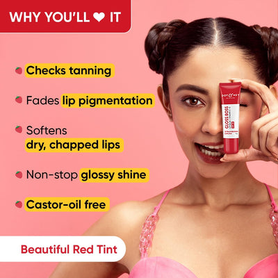 Dot & Key Gloss Boss Lip Balm Vitamin C+E SPF 30 - Strawberry Crush, 12g - Image 3
