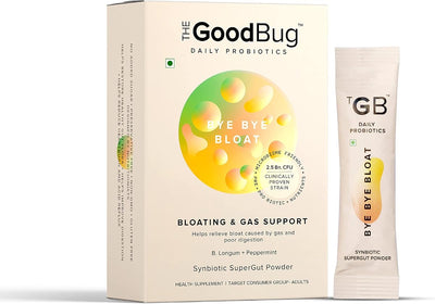 The Good Bug Bye Bye Bloat Stick - Synbiotic Powder, 15-Day Pack
