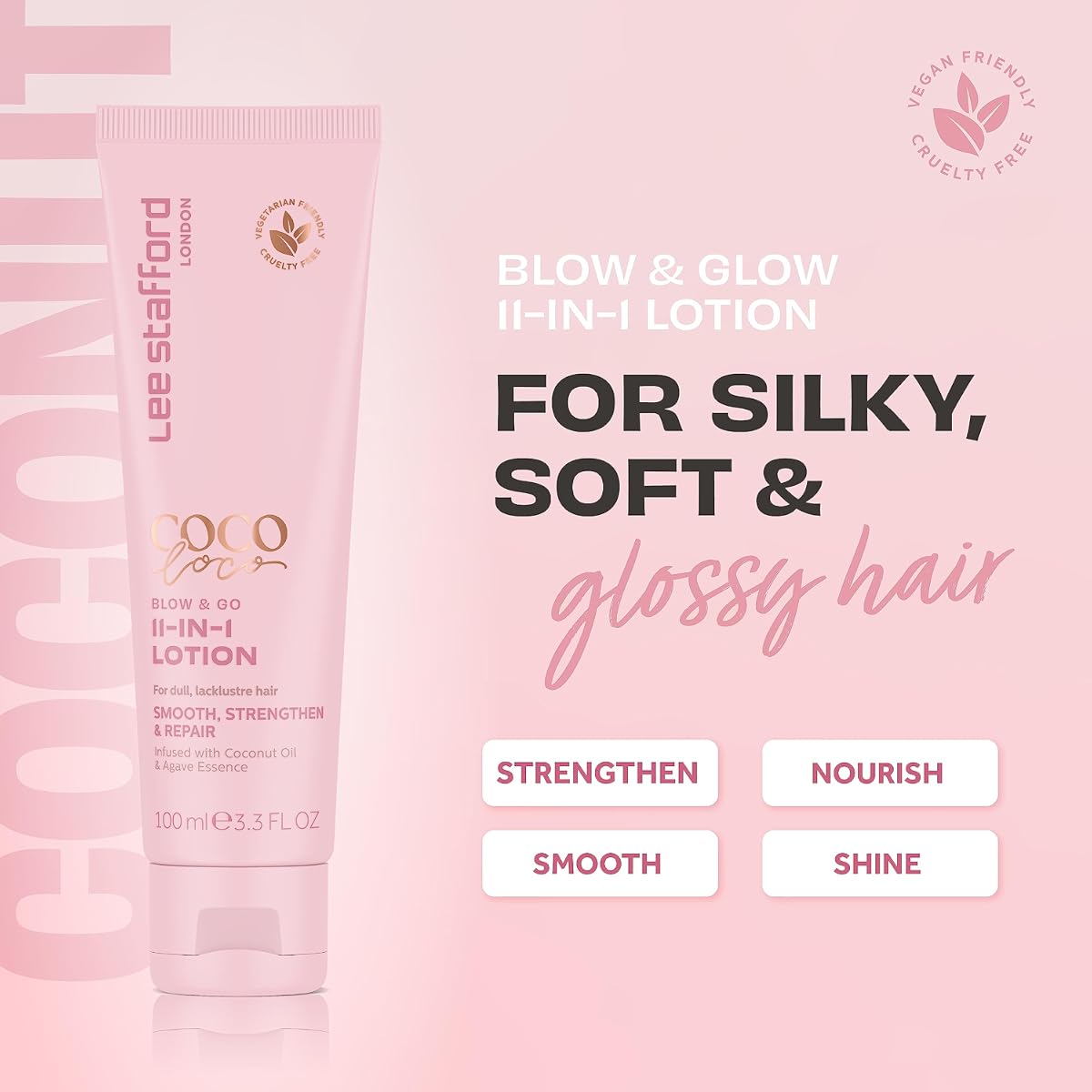 Lee Stafford Coco Loco Blow & Go 11-in-1 Hair Lotion 100ml - Image 2