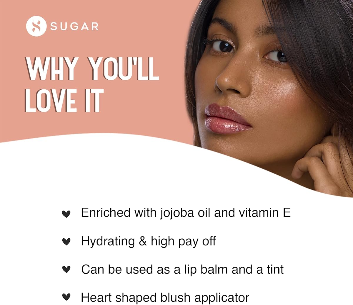 Sugar Cosmetics Time to Shine Lip Gloss - Jojoba Oil & Vitamin E, 4.5g - Image 4