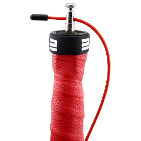 Burnlab Pro Power Plus Weighted Handle Skipping Rope for Men and Women(RED