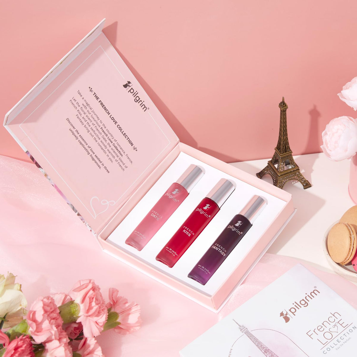 Pilgrim Women The French Love Collection Premium Perfume Aerosol Gift Set - 3x17mL - Image 2