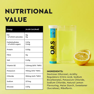 ORS Lemon Electrolyte Hydration Tablets - Vegan, Gluten-Free, 24 Pack - Image 8