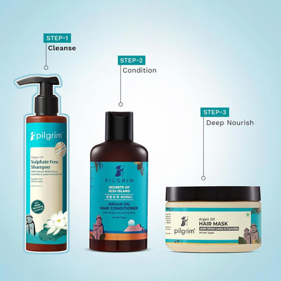 Pilgrim Argan Oil Sulphate-Free Shampoo with Korean White Lotus & Camellia - 200ml - Image 6