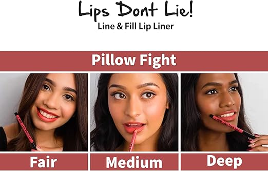 Nykaa Lips Don't Lie Lip Liner - Pillow Fight 02 - Image 4