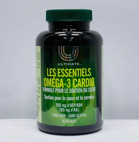 Ultimate Omega 3 Cardio Essentials, Supports Heart and Brain Health, 90 Softgels