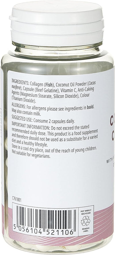 MYVITAMINS Beauty Coconut + Collagen with Vitamin C Capsules - 60 Pack - Image 2