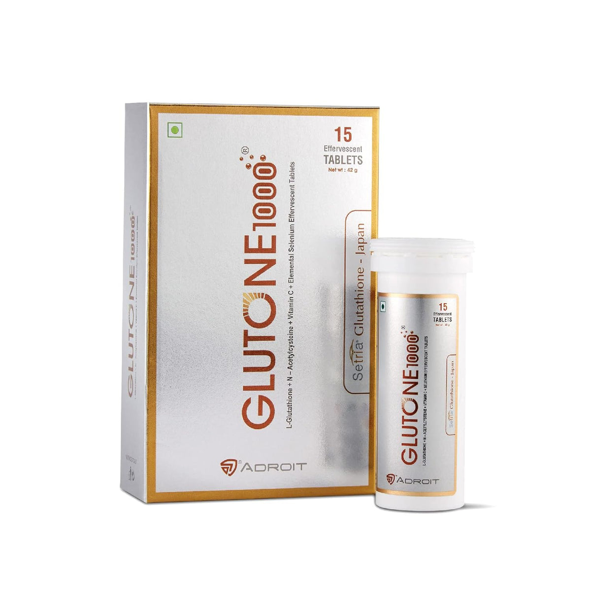 Glutone 1000 ‚Äì Setria L-Glutathione Effervescent Tablets 15