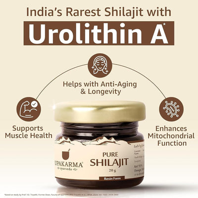 Upakarma Ayurveda Pure Soft Shilajit Resin - 20g - Image 6