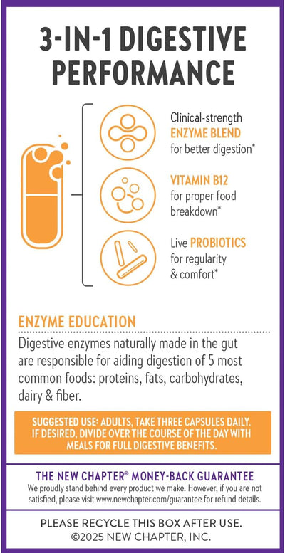 New Chapter All-Flora Probiotic-Enzyme Complex - 90 Capsules - Image 5