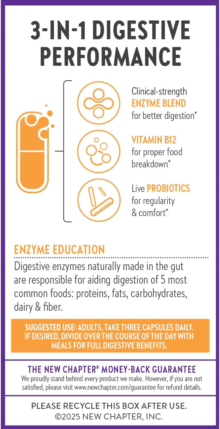 New Chapter All-Flora Probiotic-Enzyme Complex - 90 Capsules - Image 5
