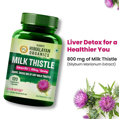 Himalayan Organics Milk Thistle - 120 Herbal Capsules - Image 6