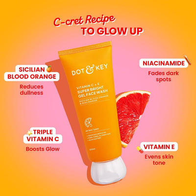 Dot & Key Vitamin C + E Gel Face Cleanser - 100ml - Image 3