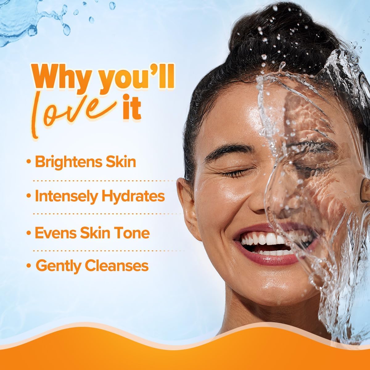 AQUALOGICA Glow+ Face Wash with Papaya & Vitamin C - Hydrating Cleanser, 100ml - Image 3