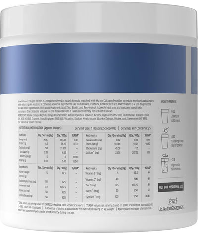 HK Vitals Skin Radiance Marine Collagen Powder for Men with Vitamin C - 200g - Image 7