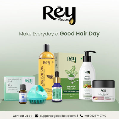 ReyNaturals Cold Pressed Castor, Coconut & Sweet Almond Oil - 600ml - Image 6