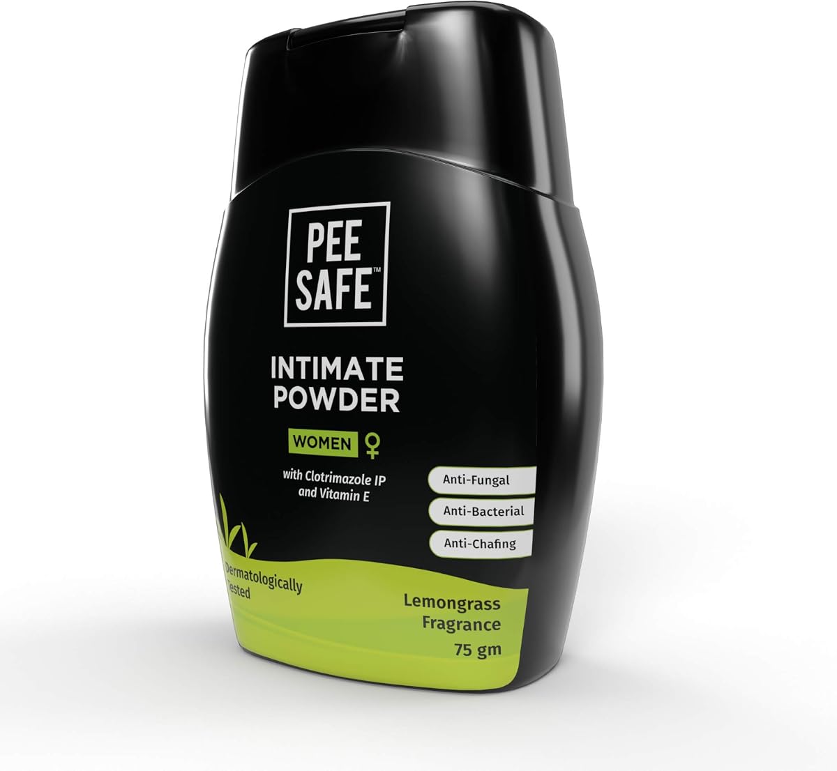 Pee Safe Intimate Powder for Women with Clotrimazole & Vitamin E - 75gm